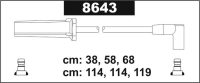 Przewody zapłonowe 8643