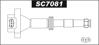 Cewka zapłonowa SC7081 PORSCHE Boxter 1997 - 2004