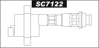 Cewka zapłonowa SC7122 TOYOTA 	Supra 	3.0 (Mot 2JZ-GTE) Turbo 	330 05.1993 - 07.2002