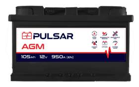 Akumulator Amega Megatex PULSAR START&STOP AGM 105Ah 950A P+