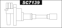 Cewka zapłonowa SC7139 MG MG , MITSUBISHI Lancer VI