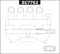 Cewka zapłonowa SC7762 FIAT Siena , LANCIA 	Dedra , Delta II (93-99)