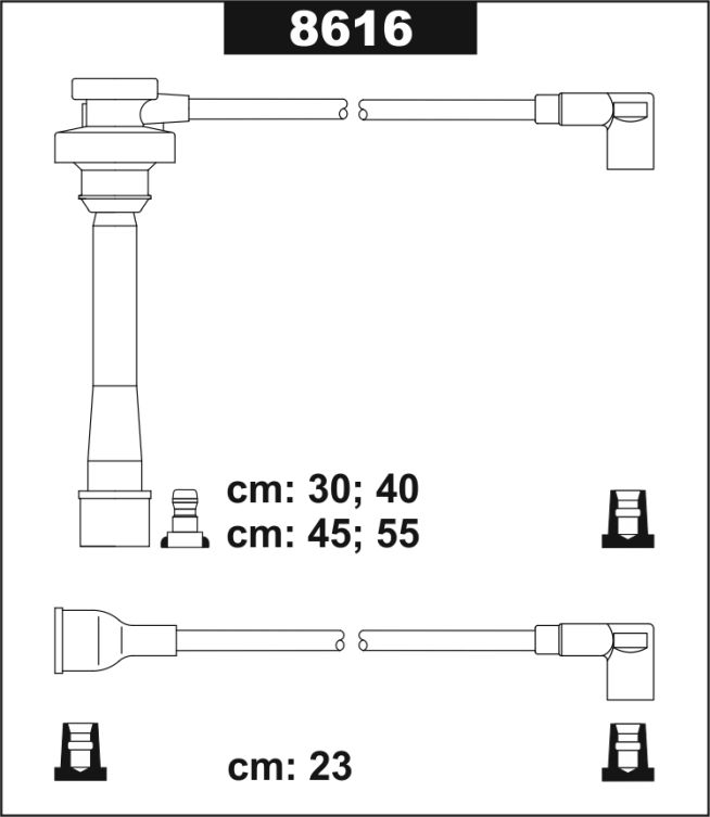 Przewody zapłonowe 8616